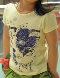 2014 New Style Fashion Short Sleeves Printing T-Shirt for Children, Kids, Girls (YHR-13124)
