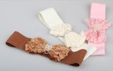 Design Flower Style Elastic Belts/ Quality Bow Belts Manufactured in Wenzhou City, China Js-270-DC