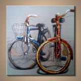Canvas Painting Art Picture with Bicycle