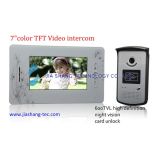7 Inch TFT Colo Video Door Phone Intercom, HD Caemra, Card Unlock