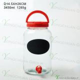 3000ml Glass Bottle with Faucet with Black Board