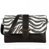 Hot Selling Fashion Zebra Stripe Ladies PU Satchel Bag (ZX20089)