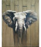 Modern Abstract Handmade Canvas Elephant Painting