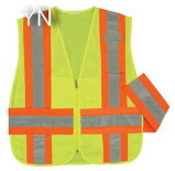 Reflective Safety Vest with Red Tape