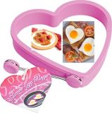 High Quality Silicone Heart Shape Egg Mold with Handle (CY-08)