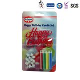 Blister Card Packing Birthday Candle with Holder