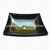 Black Granite Stone Bathroom Washbasin Sink