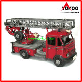 Antique Frie Truck Model - Red Vintage Vw Fire Engine (JLF1901-R)