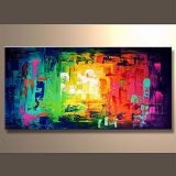 Colorful Canvas Oil Painting for Decor