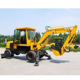 Wheel Drive 7 Ton Small Hydraulic Wheel Excavators for Digging