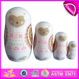 2014 New Products Matryoshka Dolls for Kids, Quality Products Matryoshka for Children, Handmade Russian Matryoshka Dolls Factory W06D035