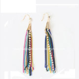 Jewelry with Multi Metal Chain Drop Earrings for Female