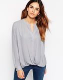 Fashion Women's Long Sleeve Drape Shirt