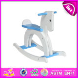 2015 New Kids Toy Wooden Rocking Horse, Lovely Wooden Toy Rocking Horse, High Quality Cheap Rocking Horse Toy W16D056