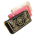 Rivet Decorated Leather Lady Bags, Money Women Wallet (WA5070)