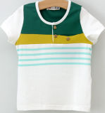 Boy's Round Neck Stripe Cotton T-Shirt (T-A-005)