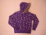 Ladies' Fleece Allover Foil Print Sweatshirt (7586E)