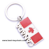 Promotional Customized Souvenir Metal Flagcanada Key Chain (BK10694)