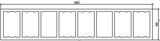 WPC Wall Panel (Hollow 380x80mm) (HS-QB-05)