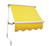 Manual Window Awning with Aluminum Cover