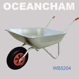 Professional Wheelbarrow, 65L Wheel Barrow with Pneumatic Wheels 4.00-6