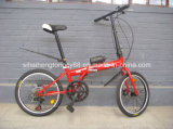 Red Good Quality Folding Bicycle with Good Saddle (SH-FD026)