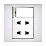 HYI-1 Gang Switch 2 Socket