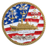USA Military Souvenir Challenge Coin with Rope-Edge
