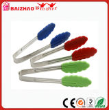 Silicone and Stainless Steel Locking Tongs, Food Grade Silicone Turner Tongs (BZ-R142)