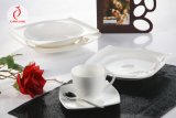 2015 Haonai Hot-Sale Super White Porcelain Western Dinnerware Set