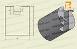 Cast Iron Cylinder Shape Test Weight