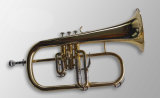Gold Lacquer Bb Key Flugel Horn