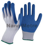 Nmsafety 10g Blue Latex Coated Labor Hand Work Gloves