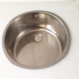 Round Shape 304 Single Bowl Stainless Steel Kitchen Sink