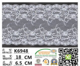 Green Stretch Stock Fabric Lace K6948