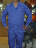 Cotton Light Grey Coveralls, 80polyester and 20%Cotton Working Uniform W-14