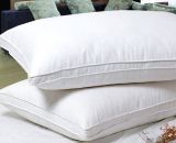 Popular Design, Feather Pillow, Fabric: 233t 100%Cottton, Filling: 100%Feather, Making: Double Stitched, Satin Piping, with Closure,