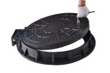 Anti-Theft D400 SMC Composite Manhole Cover with Hinge and Lock