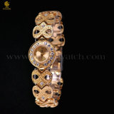 23mm Bling Gold Crystal Chain Bracelet Watch for Women&Ladies