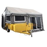 Camper Trailer Hot Galvanized Tandem Box Cage Trailer on Sale