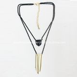 Fashion Jewelry Matt Gold Fashion Necklace for Women Jewelry