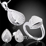 Fashion 925 Sterling Silver Jewellery Set with CZ (YS-0562)