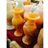 China Deep Yellow Jade Crafts for Vase