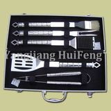 5 Pieces Aluminum Case BBQ Kits Picnic Set