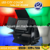 Factory Supply 144X3w RGBW LED City Color Waterproof Stage Light