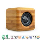 Ms-0343 Cube Bamboo Bluetooth Speaker