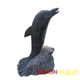 Natural Granite Stone Dolphin Carving (XMJ-DP02)