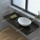 Modern Design Solid Surface Bathroom Mineral Casting Wash Basin/Sink (JZ9039)