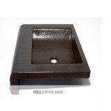 Classic Single Bowl Pure Copper Handmade Bath Sink (YX5520)