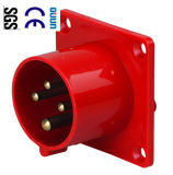 Industrial Plug (QJ-614) of IP44 16A 3p+E Plastic PA PP